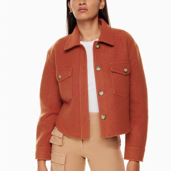 Wilfred Jackets & Blazers - Wilfred The Ganna Cropped Shirt Button-Up Jacket